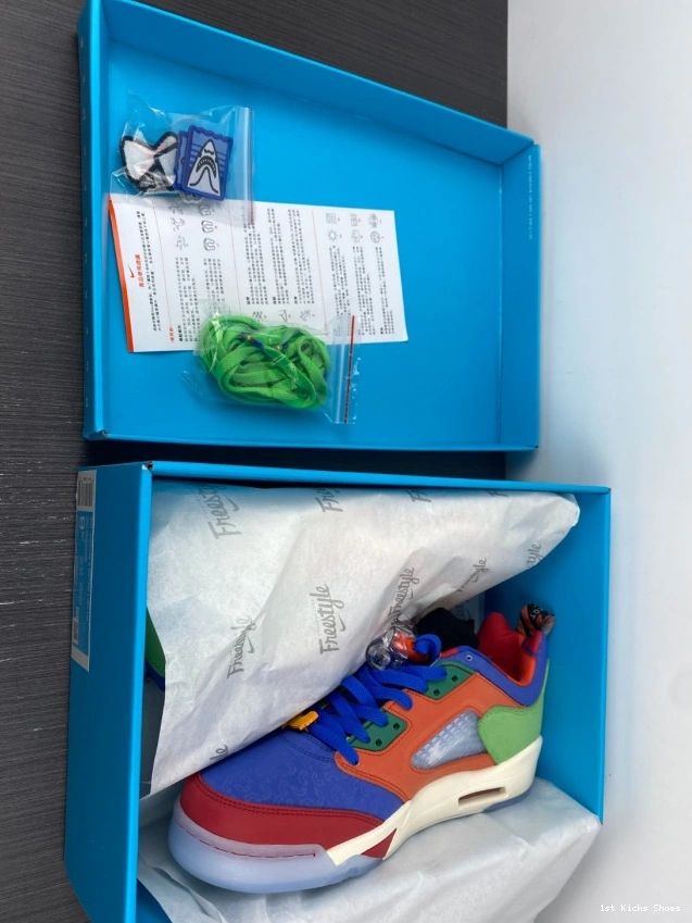 1st Kicks Shoes 5 Air Doernbecher DR6287-486 Low Jordan 0804